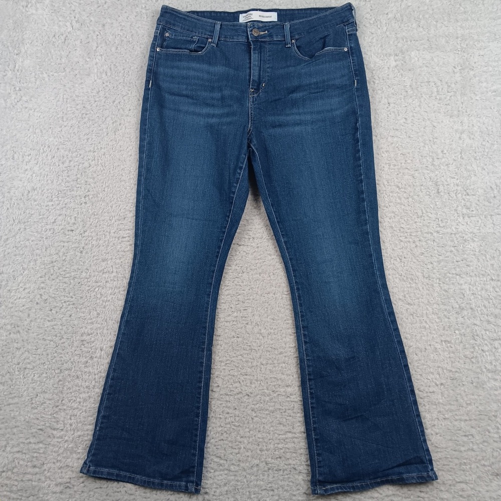 Signature by Levi Strauss & Co. Bootcut Mid Rise Women 14S Blue Denim 94364-0021